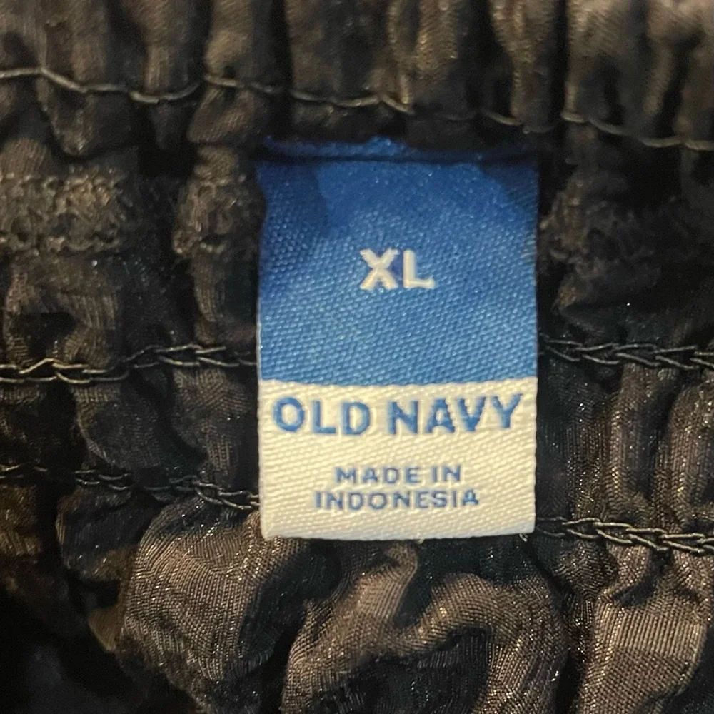 Old Navy Black Smocked Blouse